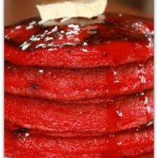 Red Velvet Pancakes - ThatsSoYummy - A Food, Lifestyle & Motherhood Blog by Natasha Kennedy